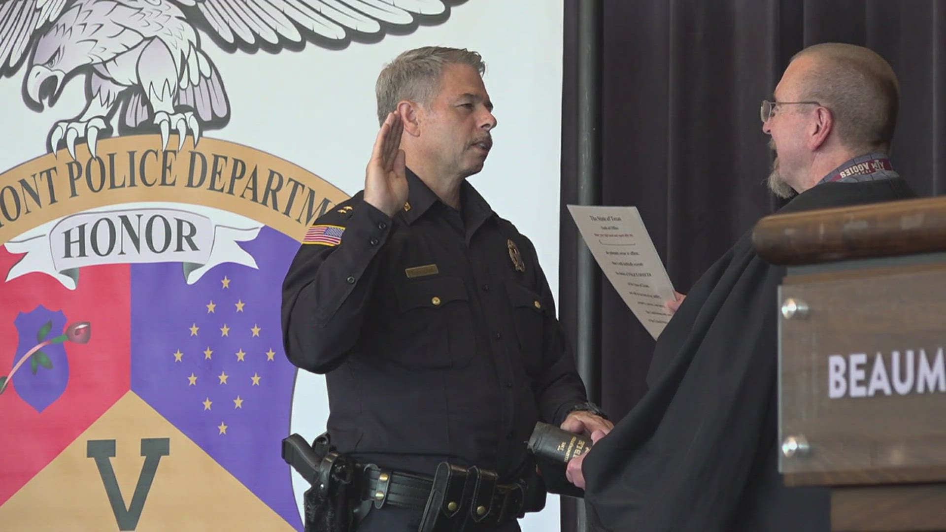 Tim Ocnaschek was sworn in Thursday afternoon at the Event Centre.