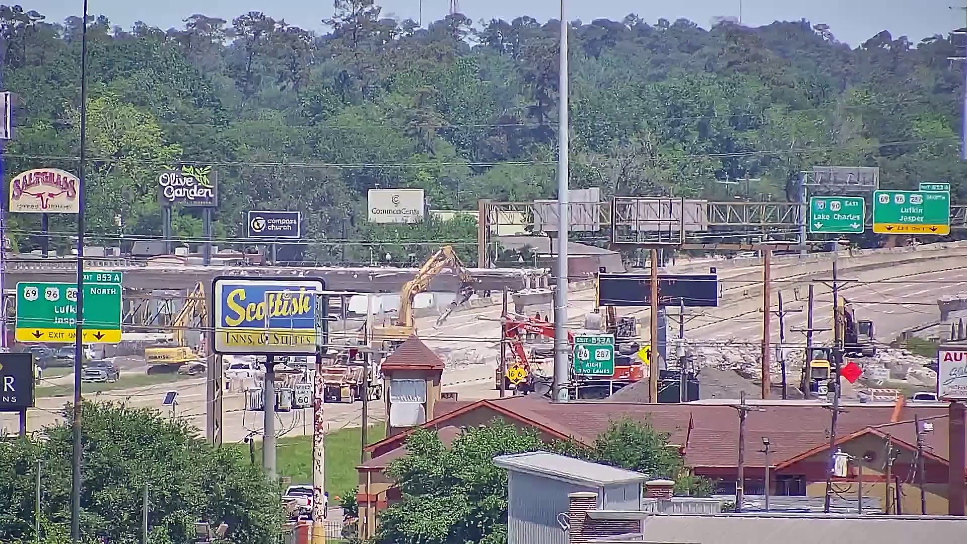 Here's a two minute time-lapse video of the weekend demolition of the Maury Meyers Bridge.
