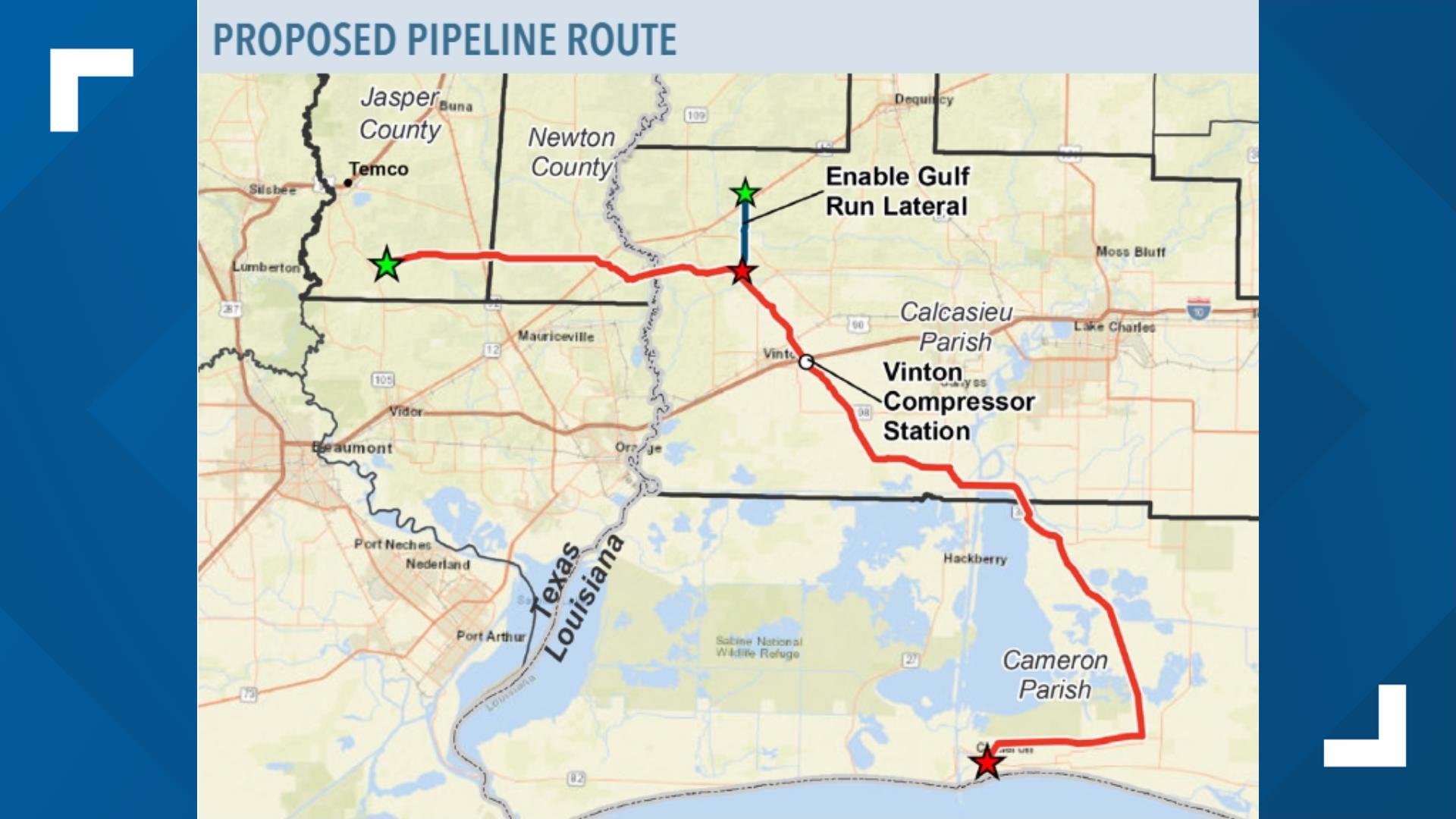 Fate of proposed LNG pipeline with Jasper County connection | 12newsnow.com