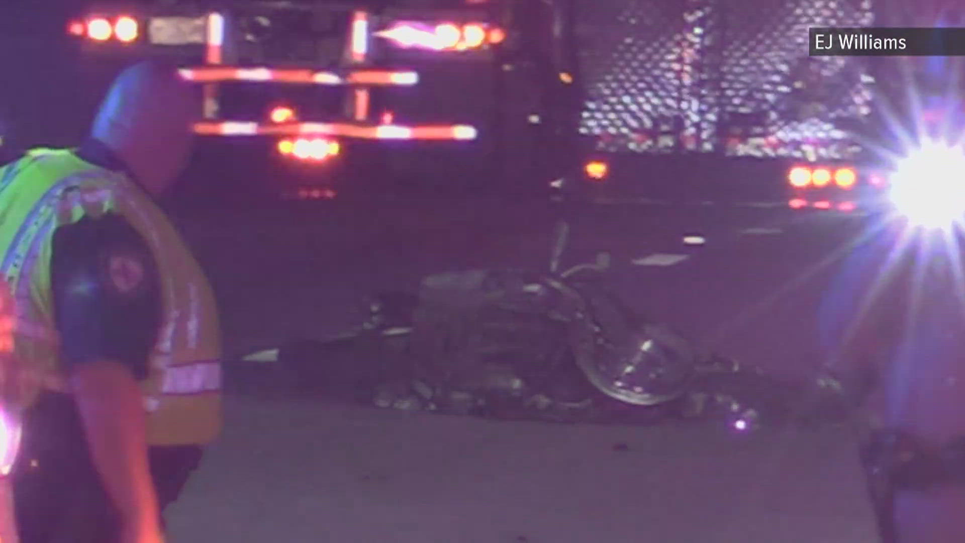 A motorcyclist was killed late Monday night in a wreck along Interstate 10 near Orange.