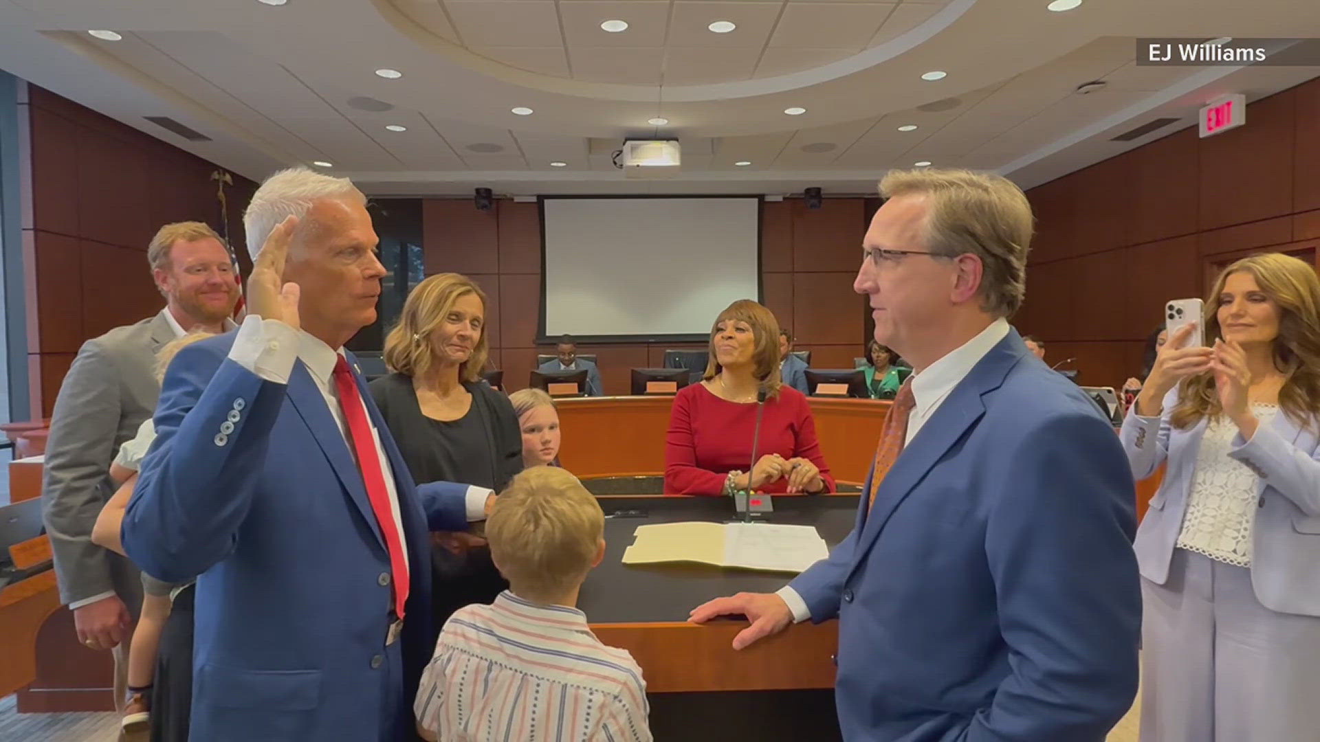 It comes ten days after he narrowly won the runoff election to keep the seat.