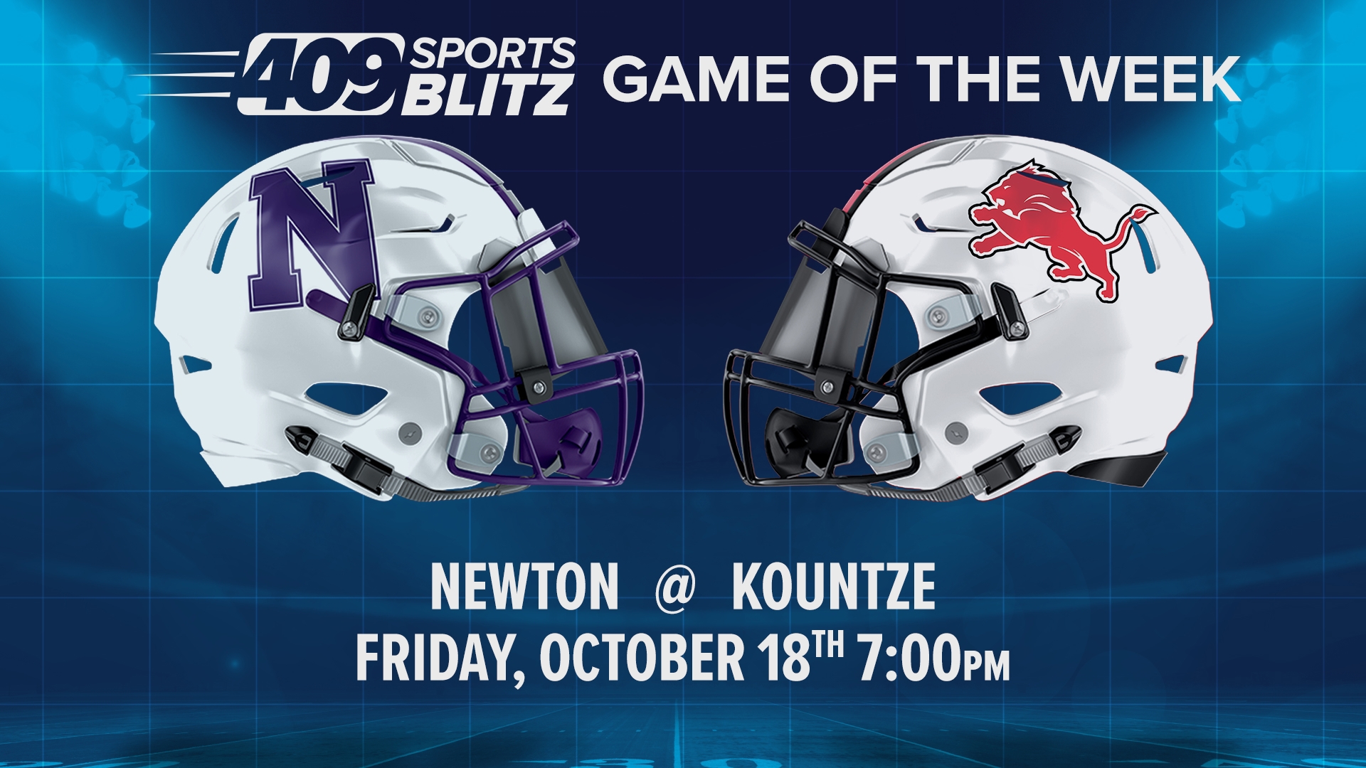 Week eight of the 2024 high school football season in Southeast Texas has Newton High School visiting Kountze High School.