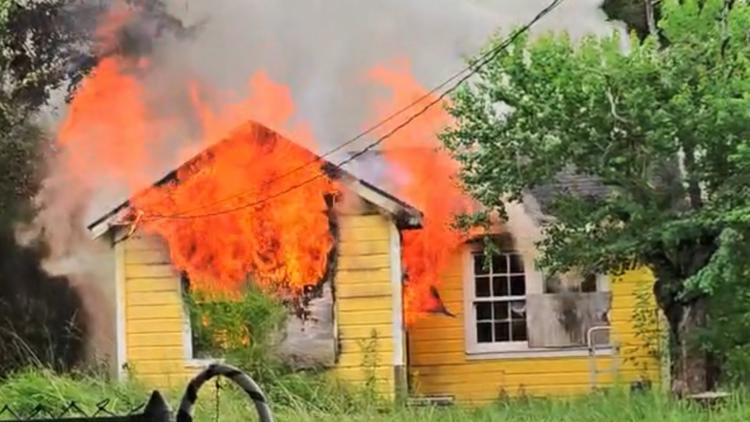 Vacant house in Orange destroyed by fire | 12newsnow.com