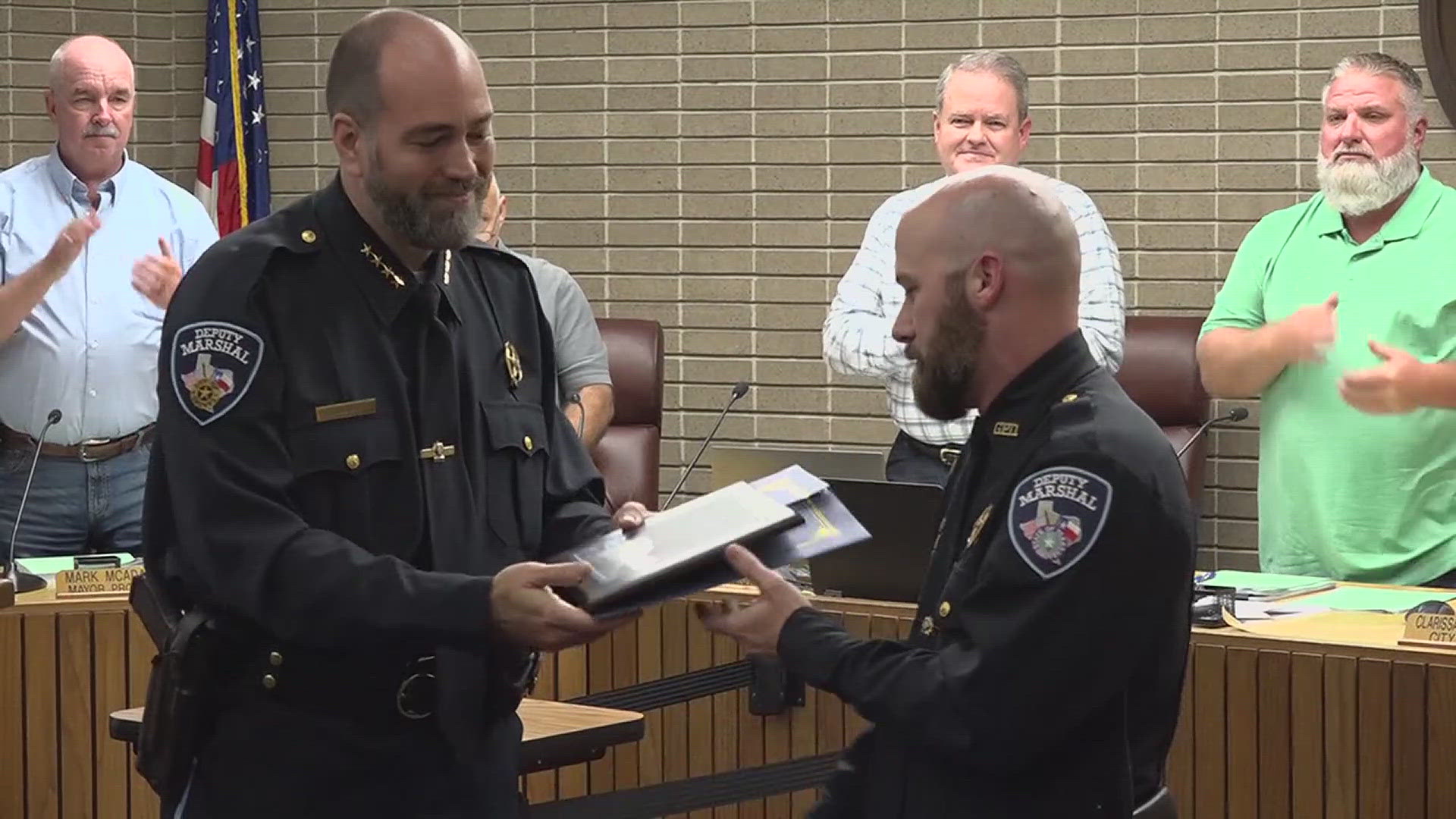 Detective Steven Boudreaux is being credited with saving a woman's life after she nearly passed out while her apartment burned.