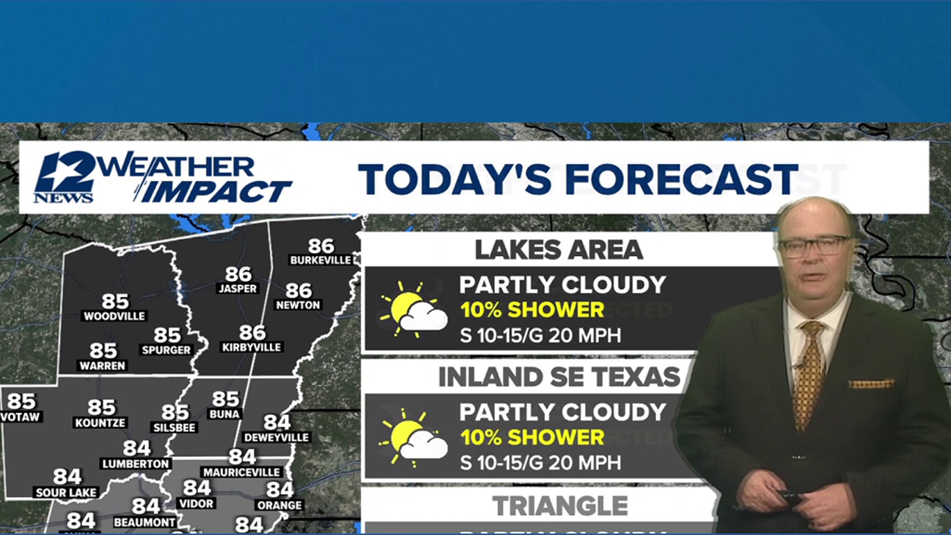 Partly cloudy, 10% chance of showers Thursday afternoon in Southeast ...