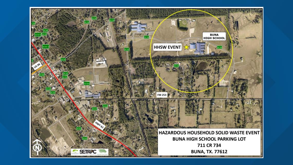 Free hazardous waste and scrap tire collection event coming to Buna High School this Saturday