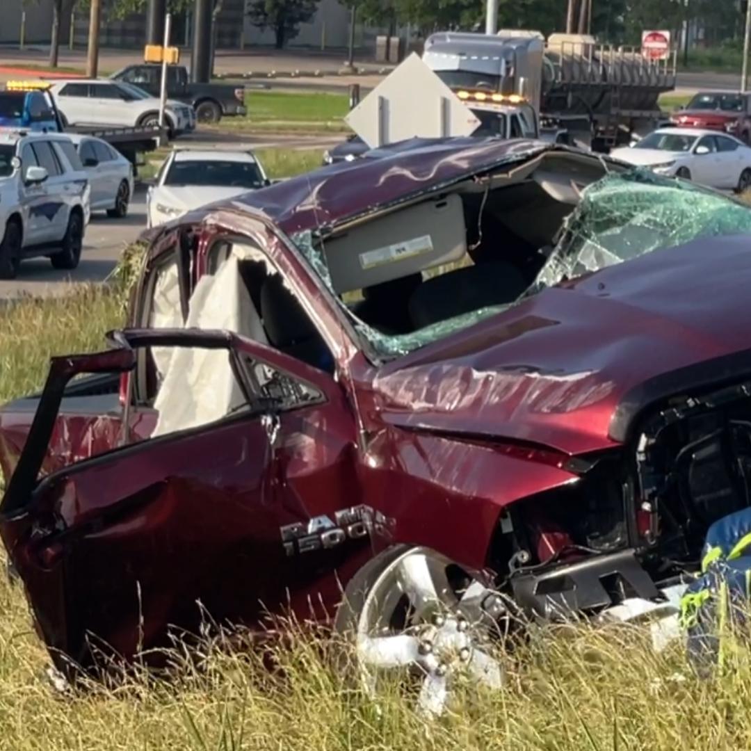 Truck crash shuts down Highway 73 in Port Arthur | 12newsnow.com