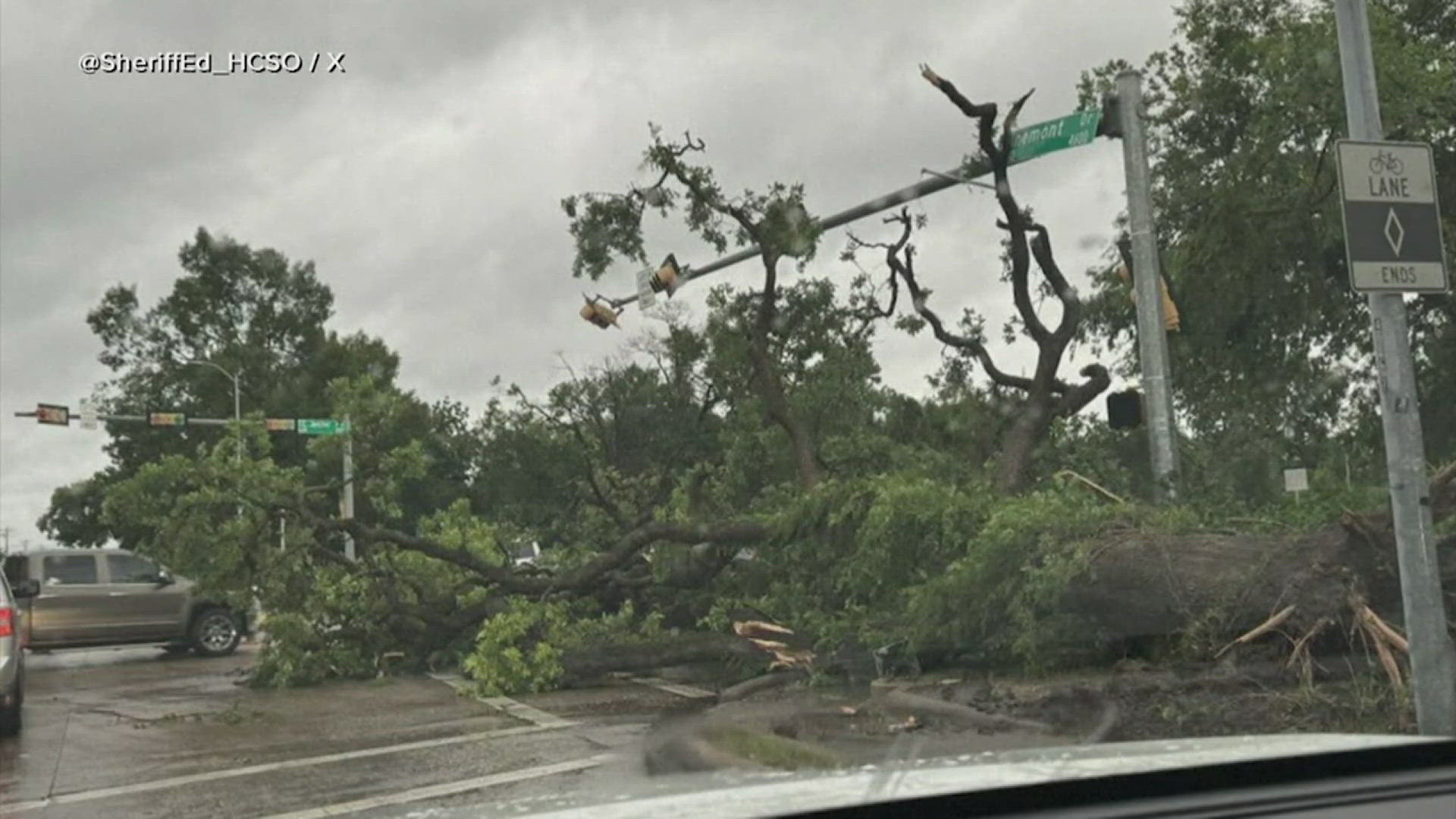 A disaster declaration has been issued for Harris County. Five people have been killed by the storm in Houston, including a young mother of four.