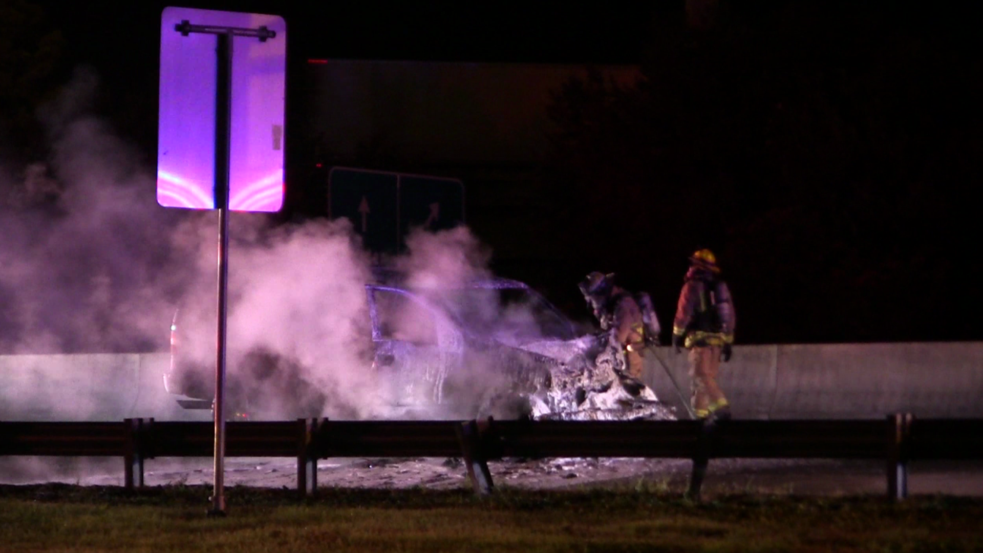 Truck catches fire, explodes on I-10 in accident | 12newsnow.com