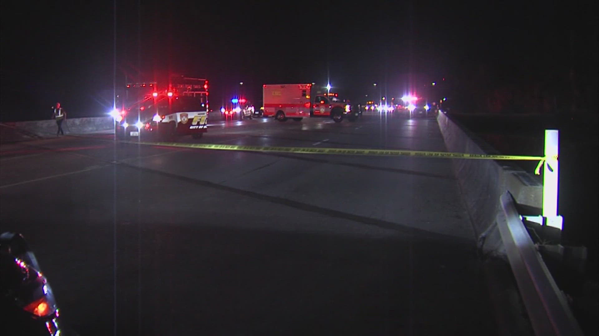 Divers are searching the waters of the LNVA Canal at Texas Highway 105 in Beaumont for a 19-year-old man who was seen jumping into the water early Wednesday morning.