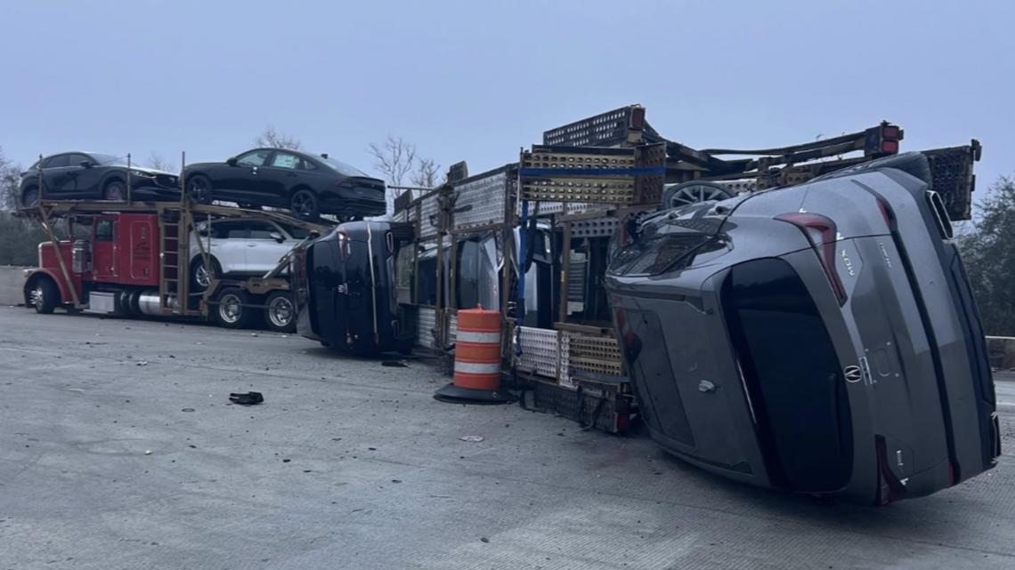 18-wheeler crash shuts down Interstate 10 eastbound in Beaumont ...