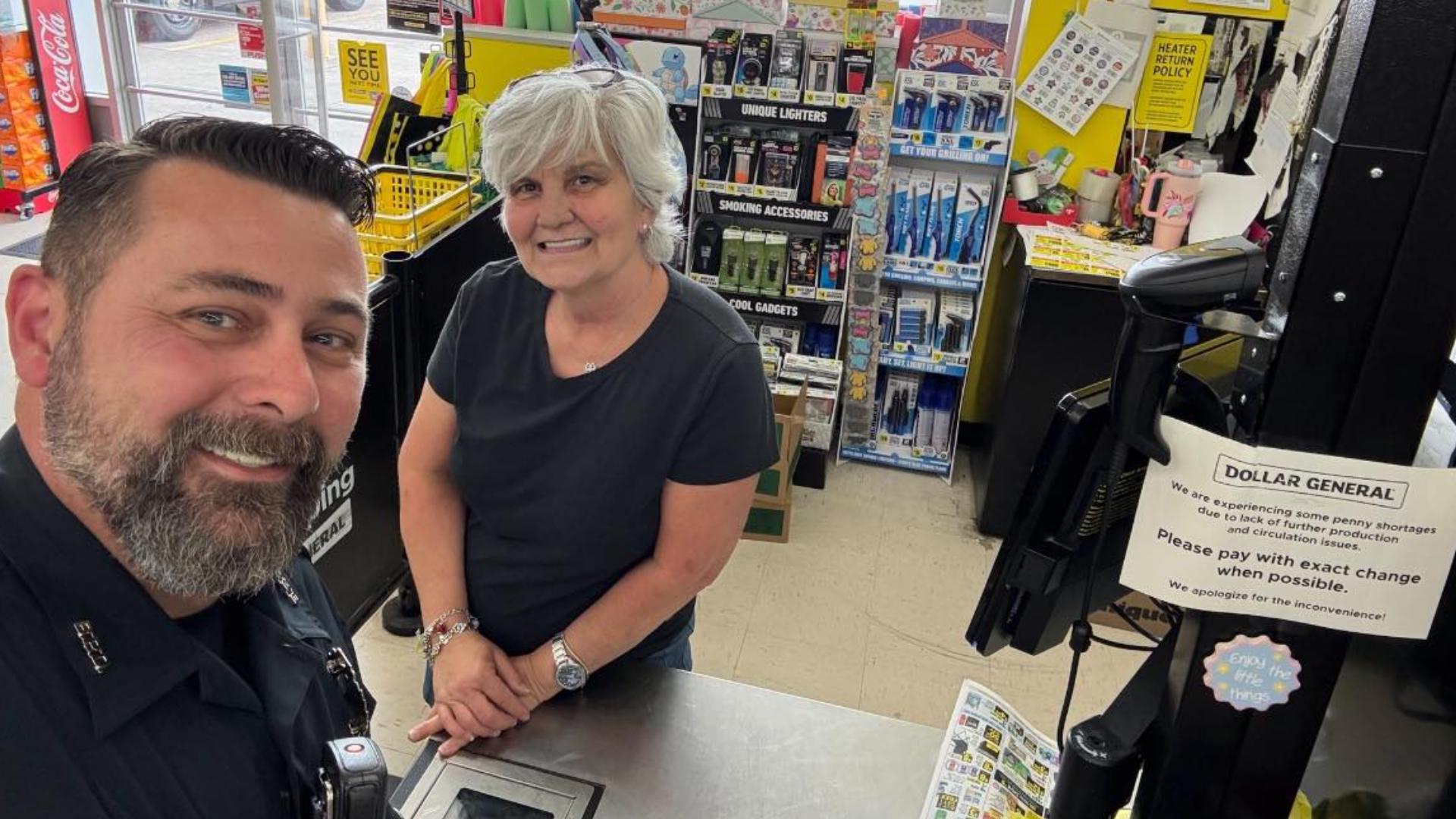 Dollar General store manager Edith who stopped a gift card scam targeting an elderly Navy veteran in Beaumont, Texas