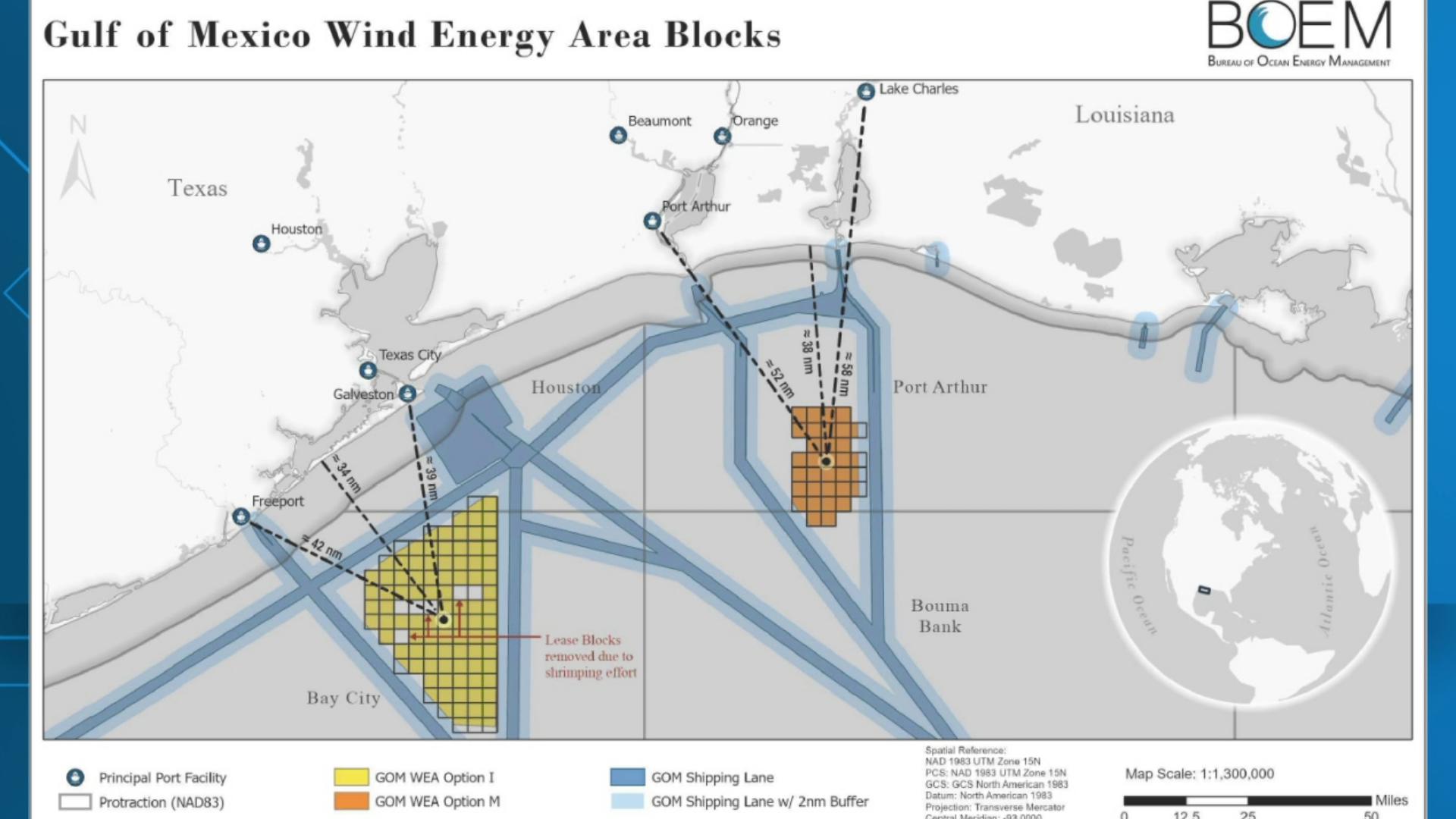 Port Arthur Area Shrimpers Association say coastal windfarm project could harm their industry.