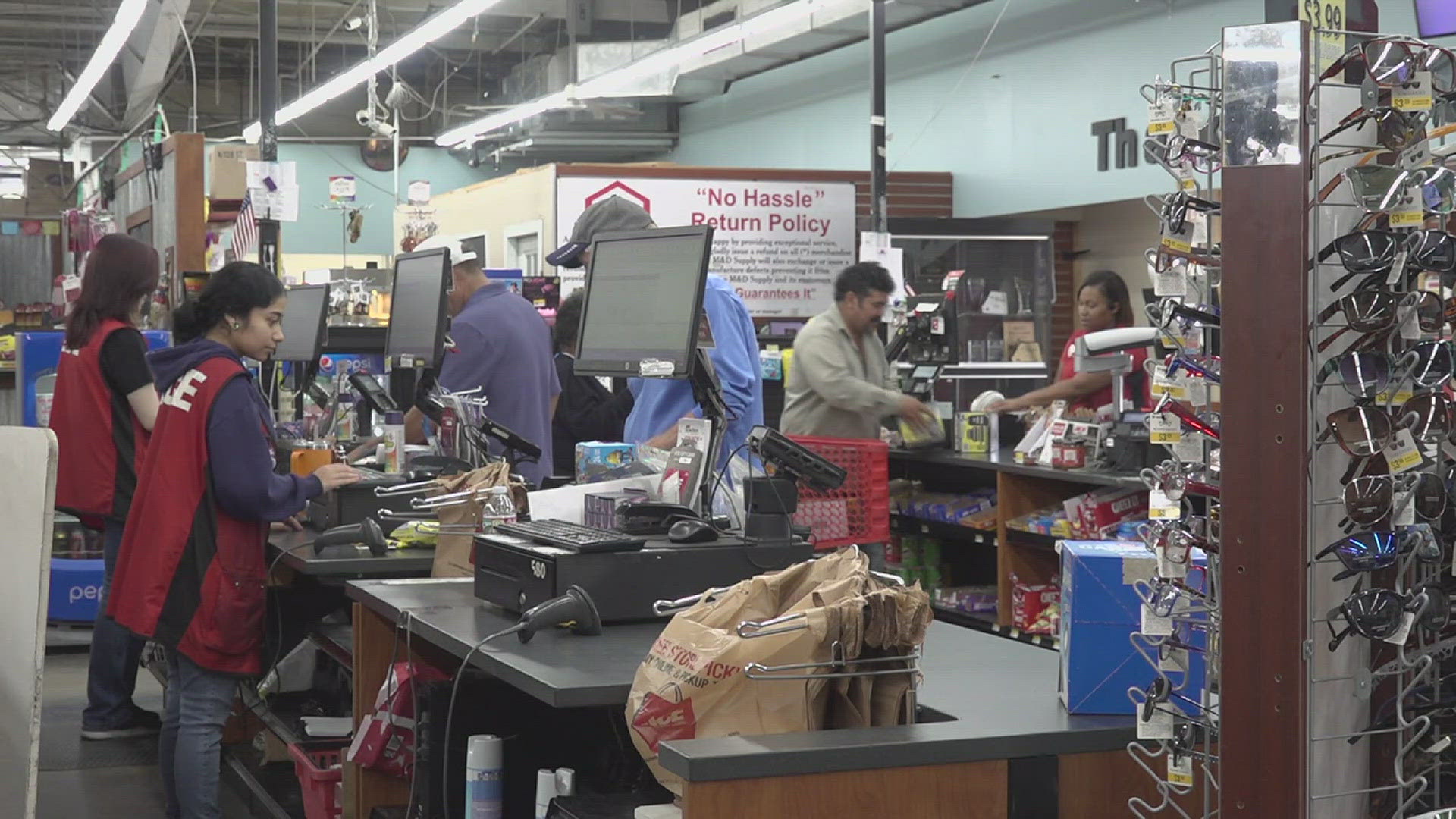 While Beaumont is avoiding the the brunt of the storm, many travelers from out-of-town are expected to grab supplies from the city.