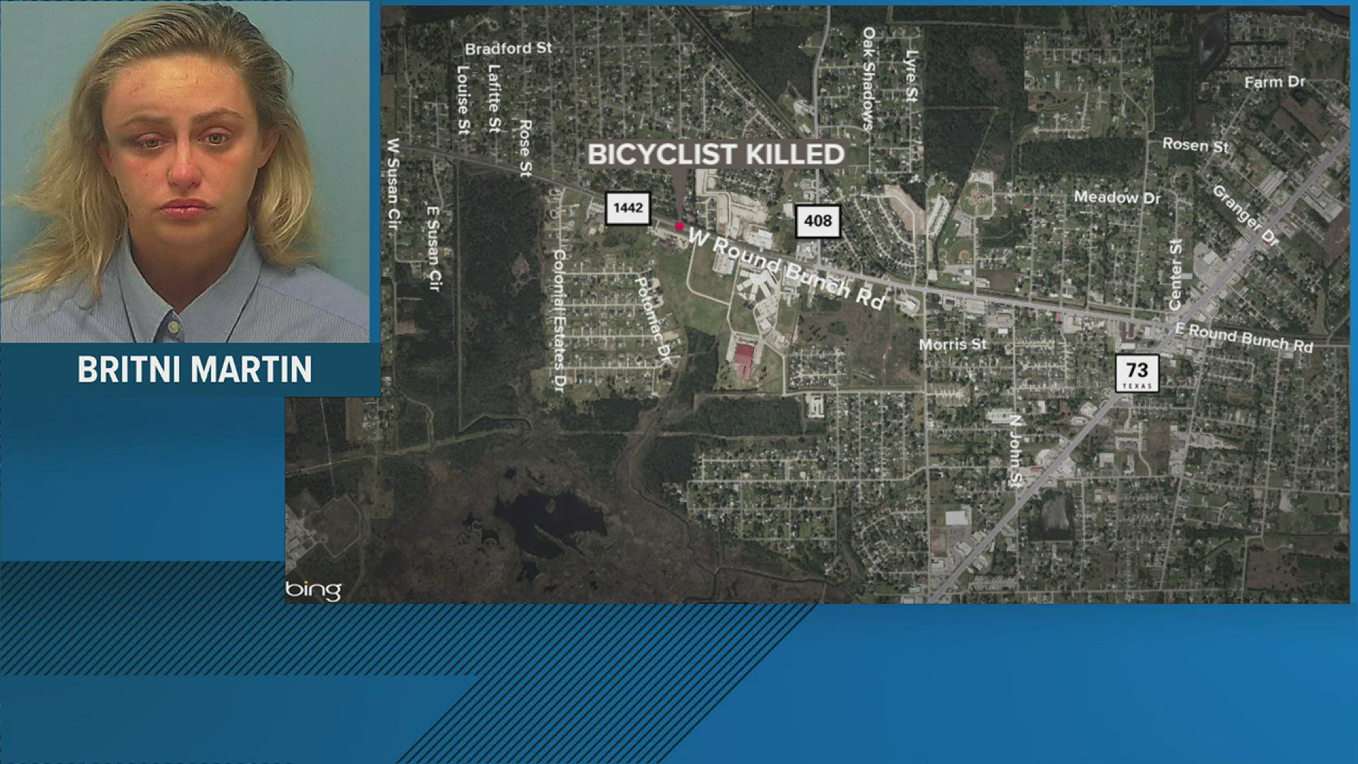 The 41-year-old bicyclist was pronounced dead at the scene of the wreck.