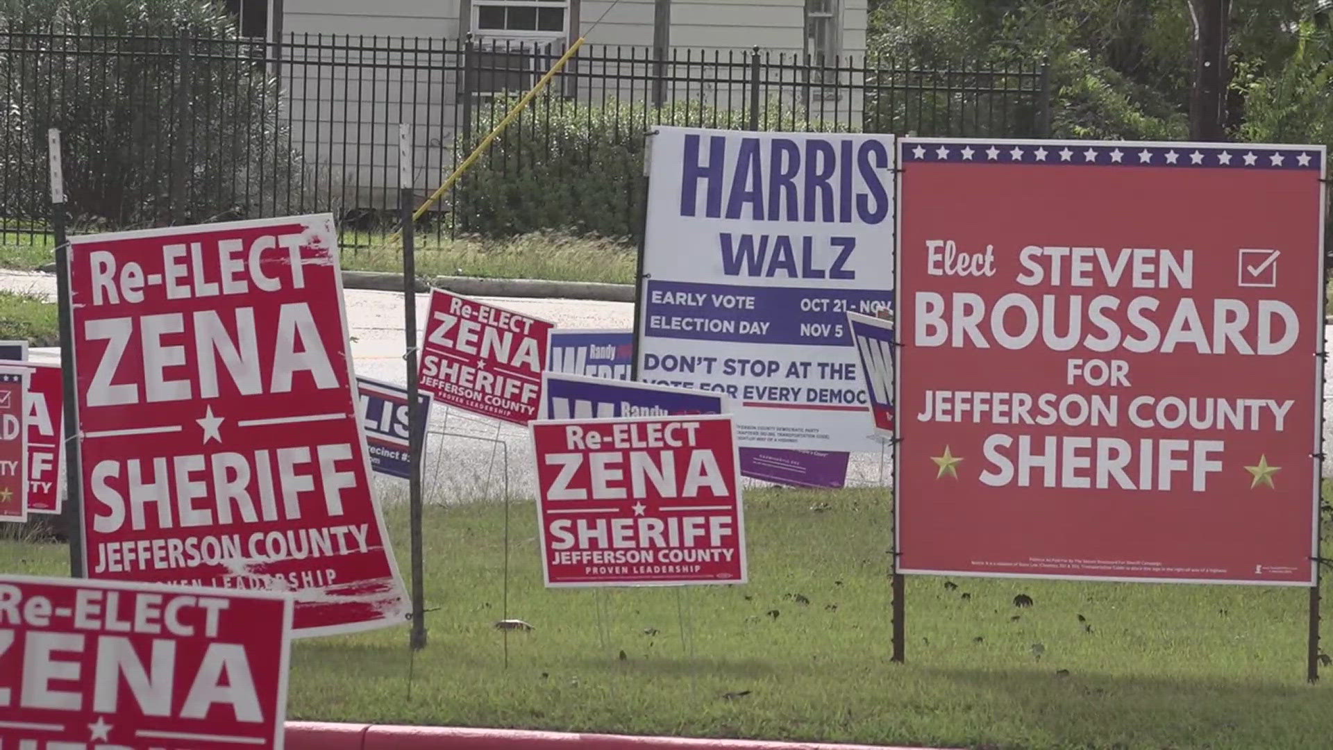 Incumbent Sheriff Zena Stephens and Steven Broussard both have decades of law enforcement experience. They're both out at polls as a final push to get your vote.