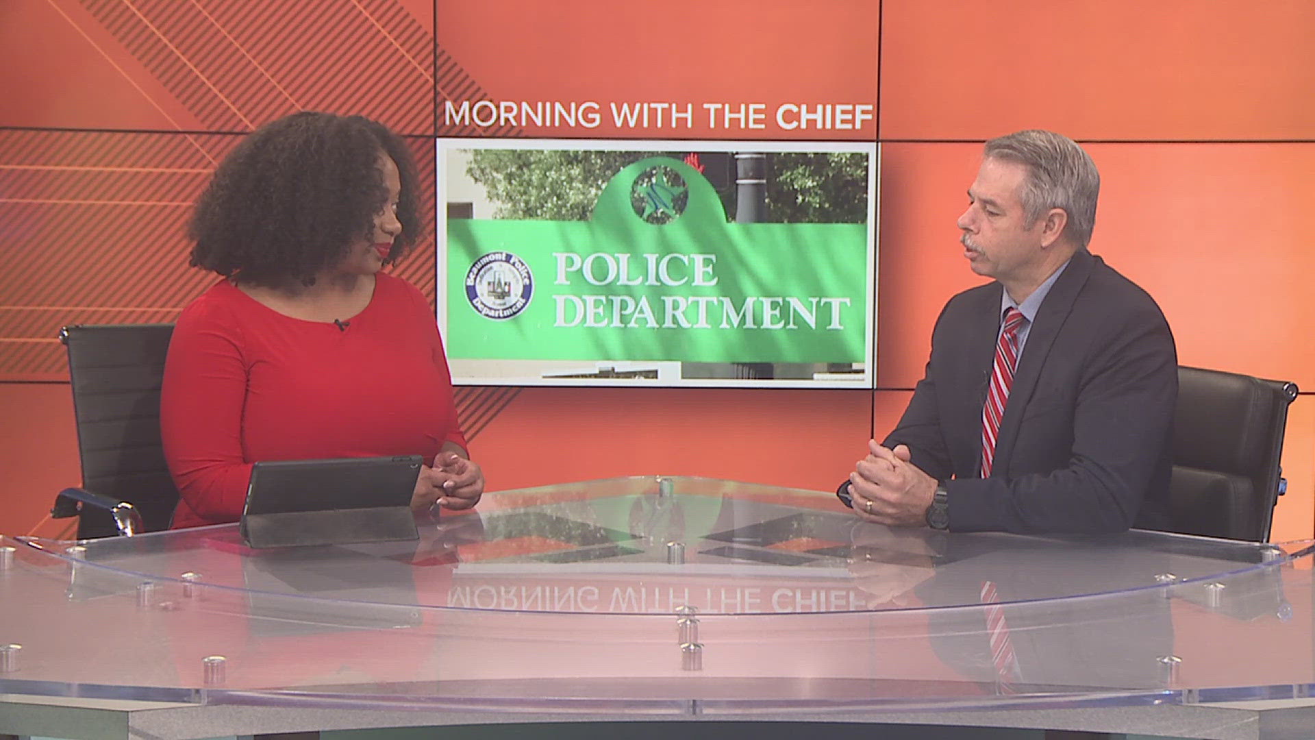 Beaumont Police Chief Tim Ocnaschek visited the set of Daybreak Wednesday morning to talk about emergency preparedness.