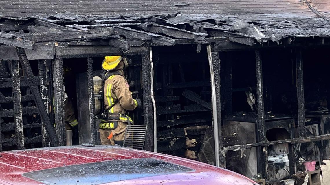 Firefighters, Rescue Dogs, Fight House Fire In Beaumont | 12newsnow.com