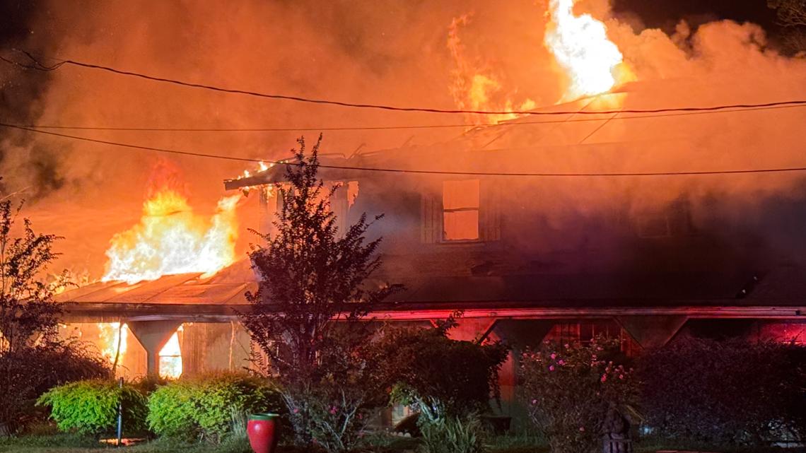 Fire destroys Orange home while family was out of town | 12newsnow.com