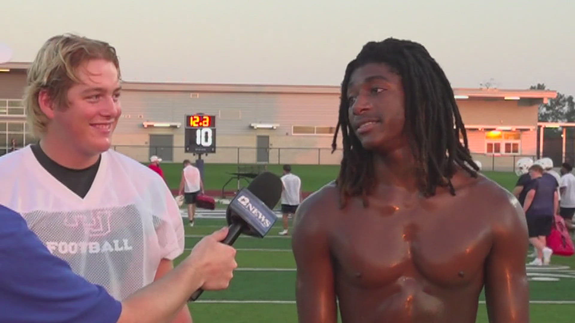 High School Football Practices Kick off