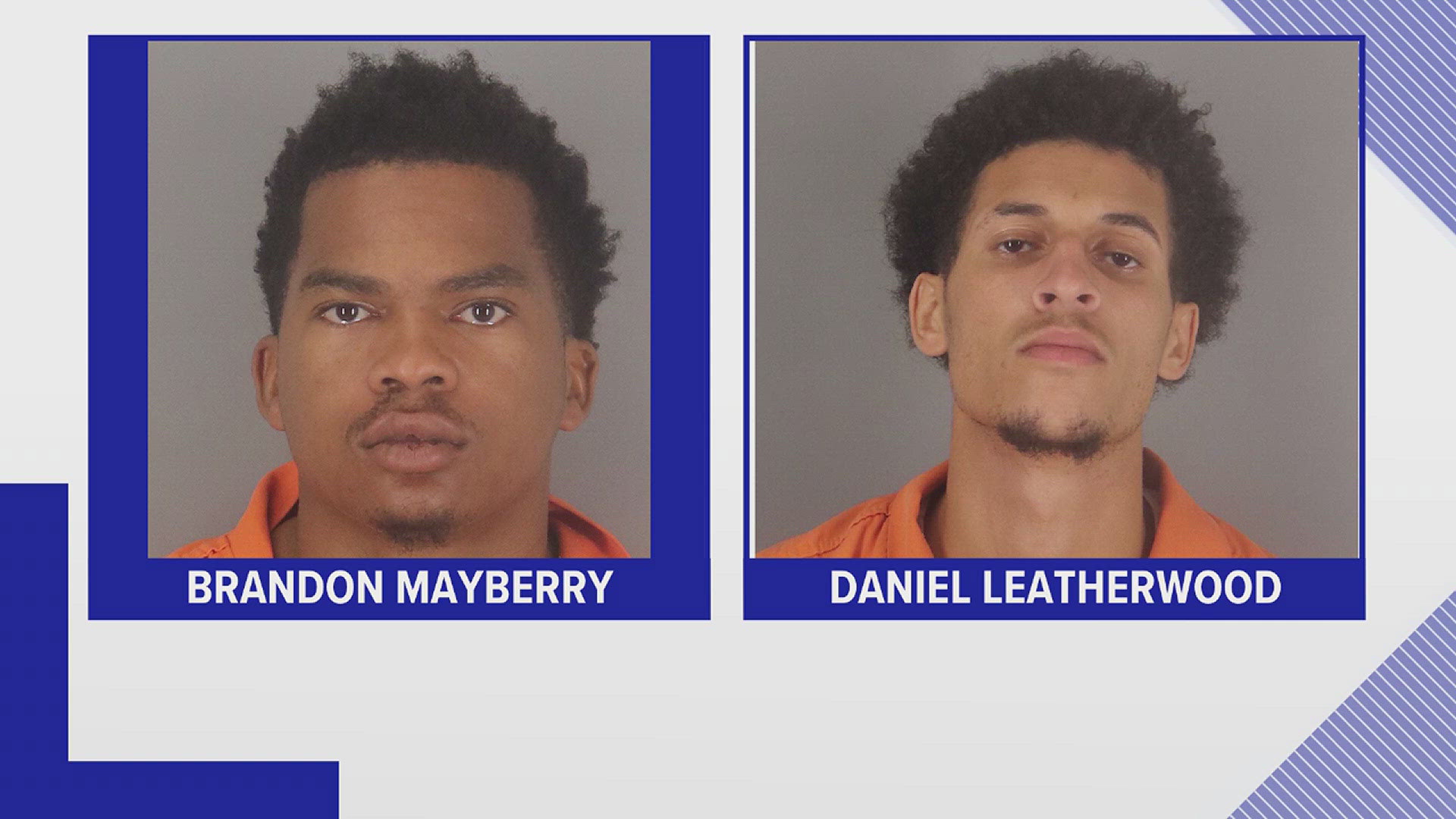 Brandon Tyrone Mayberry, 22, and Daniel James Leatherwood, 21, each pleaded guilty to Hobbs Act Robbery.