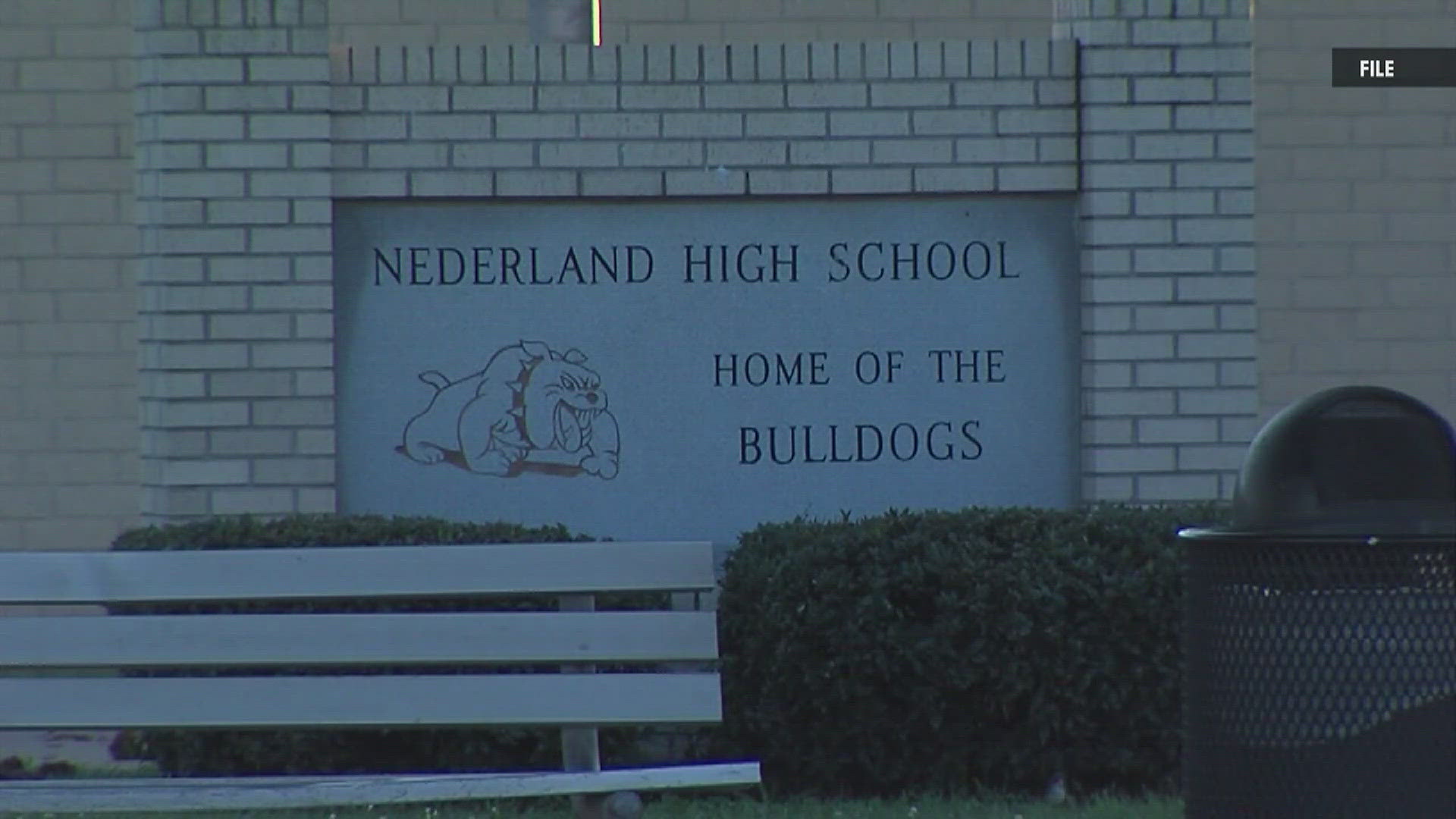 The Nederland Independent School District announced that a threat was made to Nederland High School by a student.