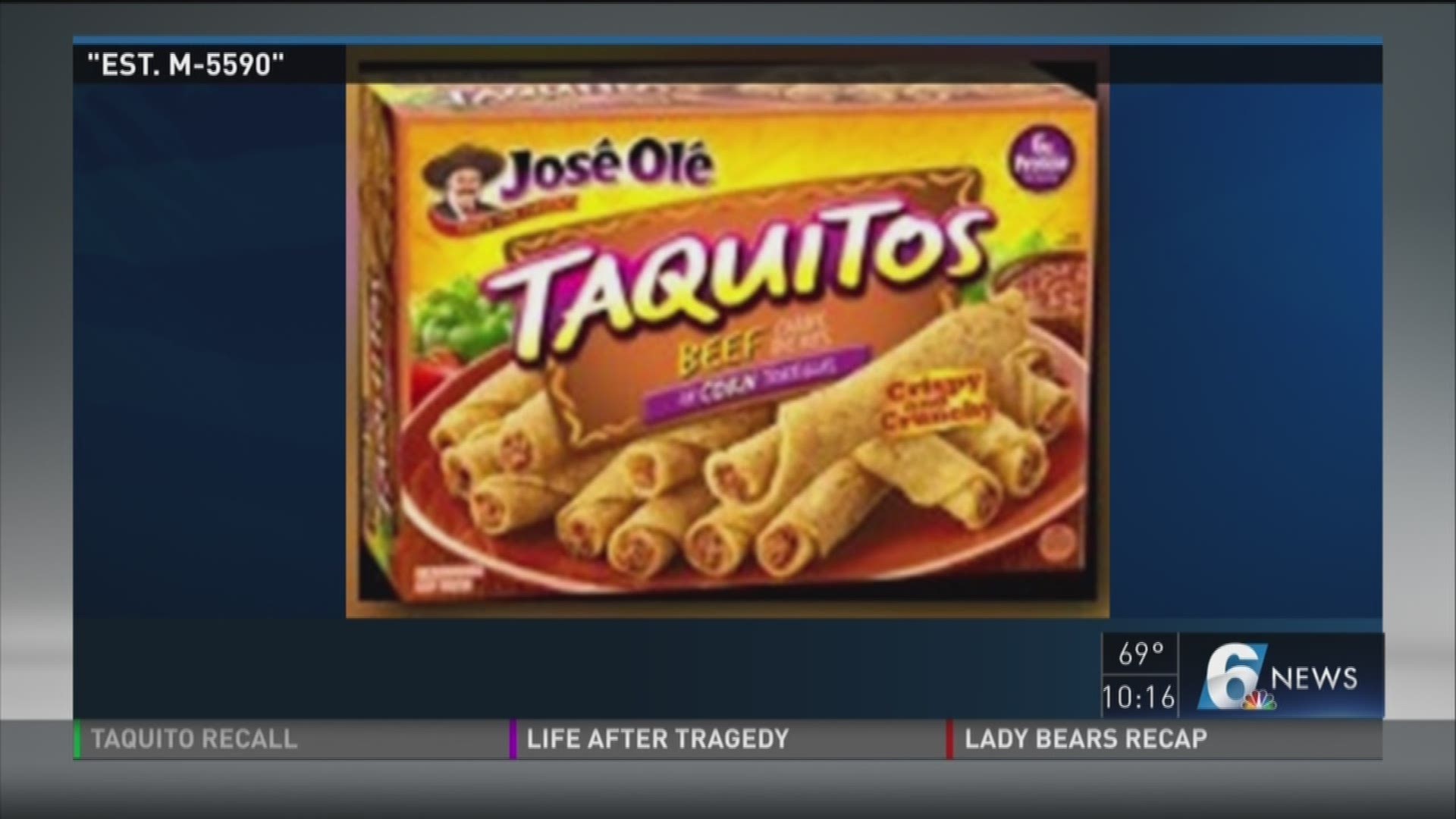 More than 35,000 pounds of Jose Ole beef taquito product recalled