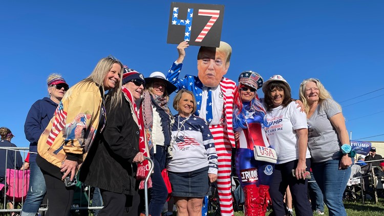 Hundreds turn out for Donald Trump's first 2024 Presidential Campaign rally at Waco Airport