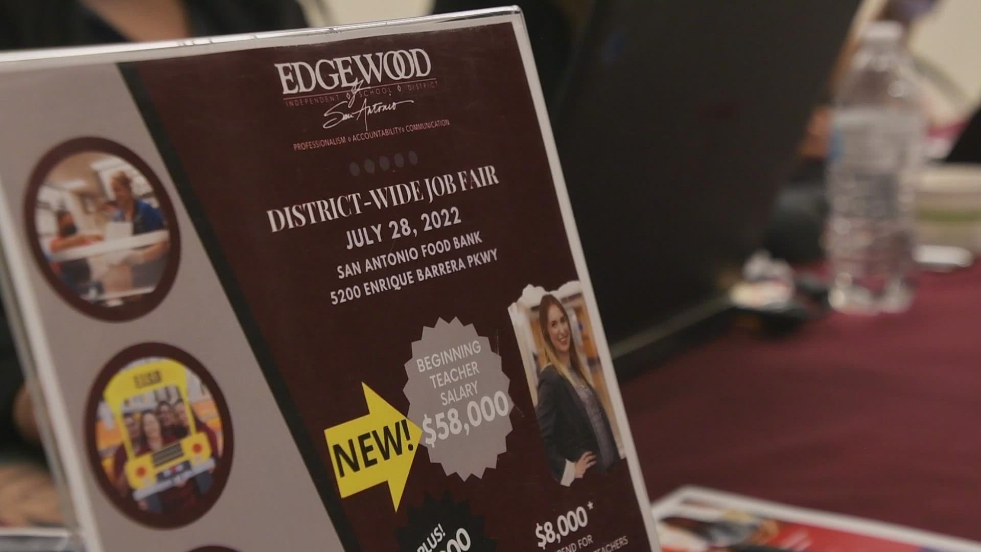 Edgewood ISD held a job fair ahead of the new school year