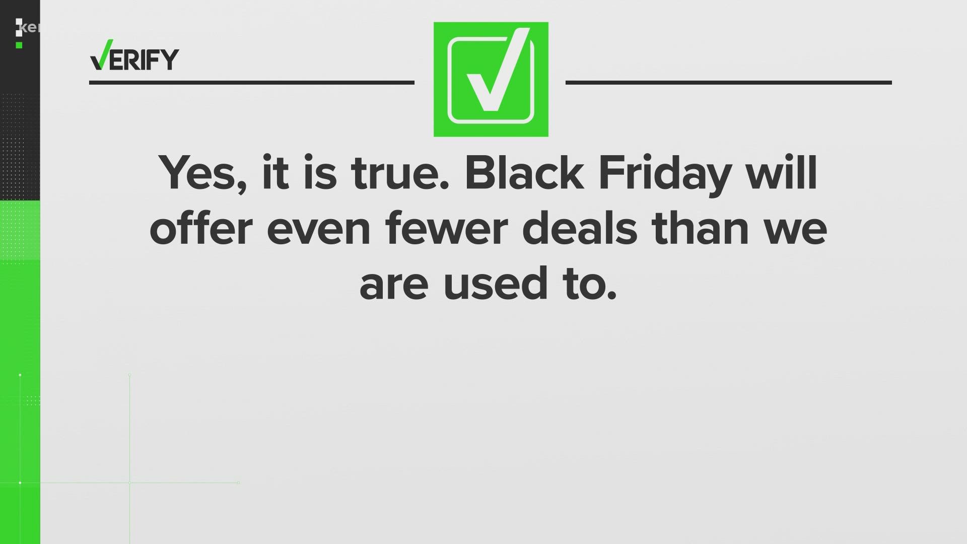 Many retailers started Black Friday sales earlier this week, leading to fewer deals on Friday.