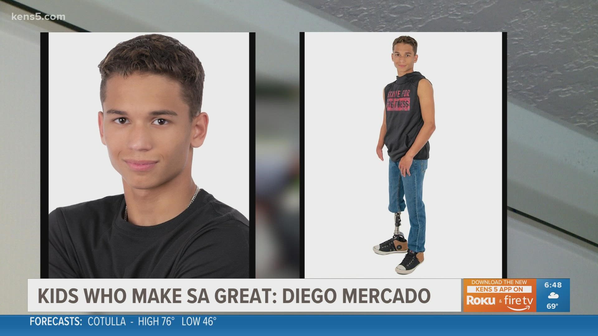 Diego Mercado's first acting gig was a role in the Netflix movie "Mixtape." His screen ego was someone the teen battled in real life.