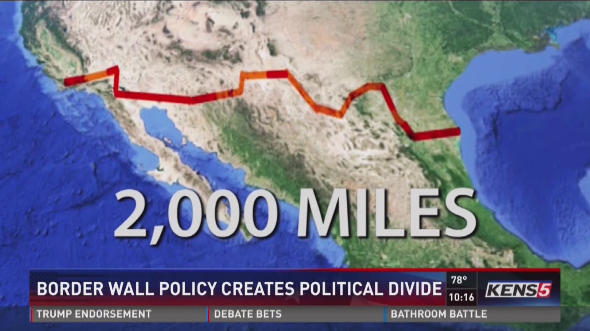 Border wall policy creates political divide