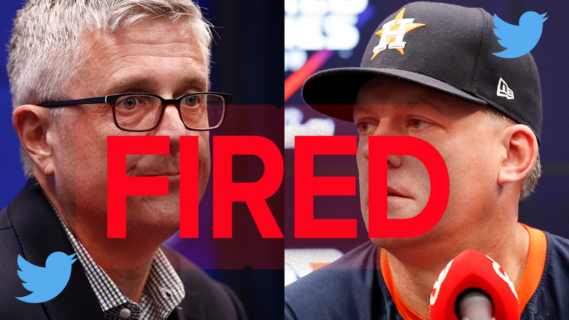 Luhnow and Hinch are suspended for the 2020 season and the Astros will also be fined $5 million and will lose its 1st- and 2nd-round draft picks the next two seasons