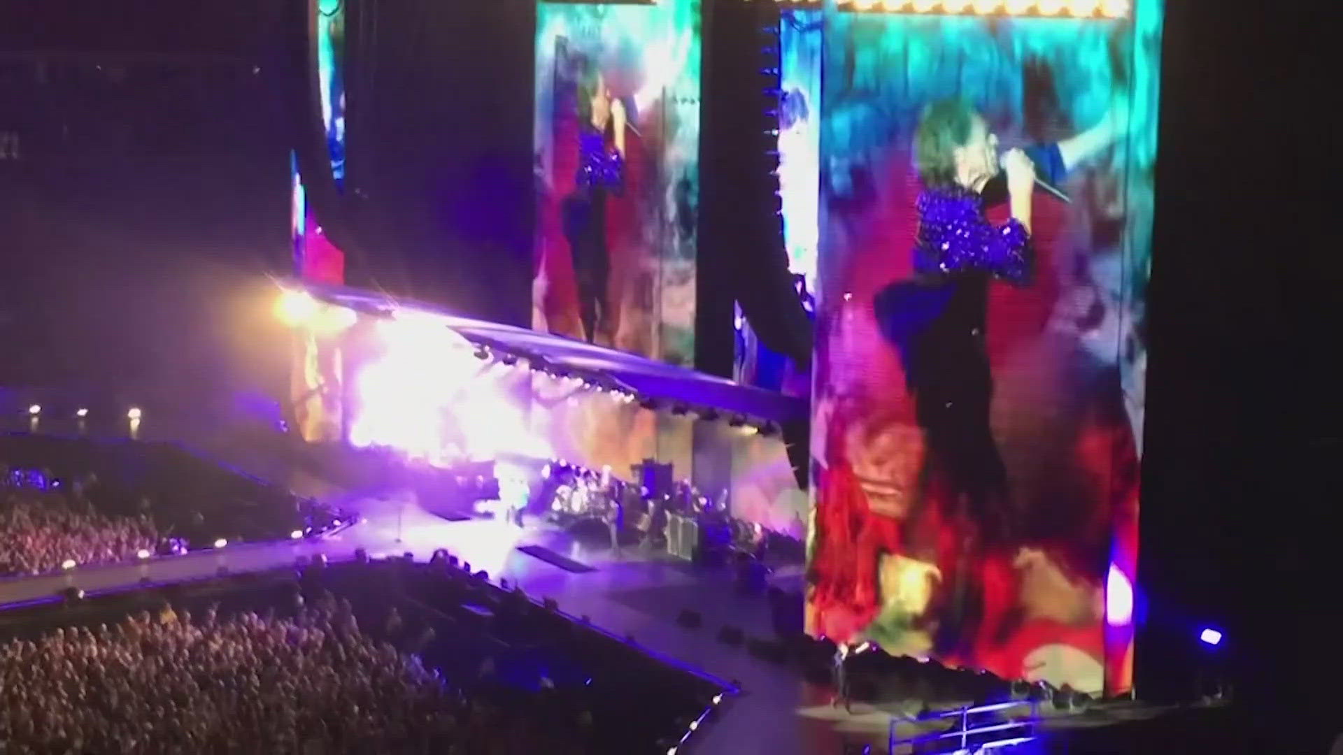 Mick Jagger at Johnson Space Center before Rolling Stones concert