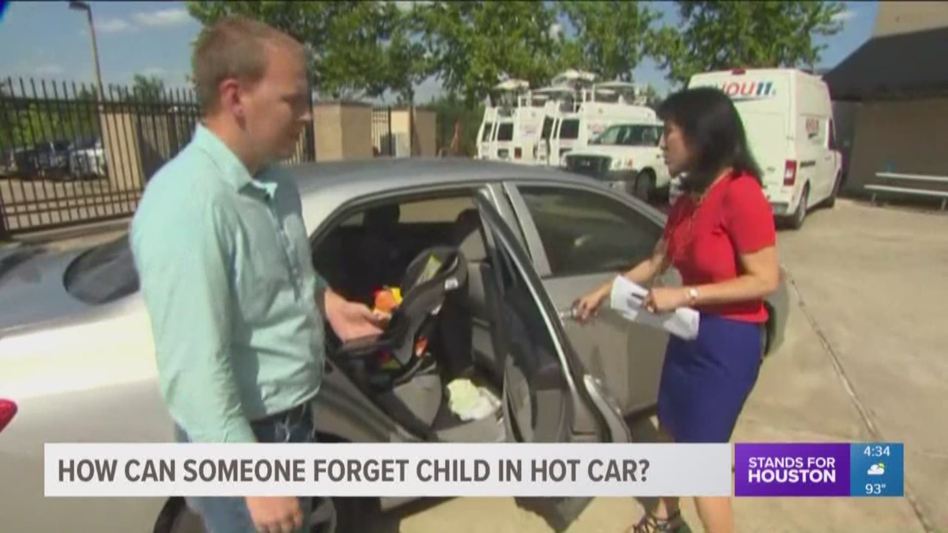 KHOU 11 anchor Shern-min Chow talks to KHOU 11 Digital Producer Matt Keyser about tips and tricks on how to remind yourself not to forget your child in your vehicle. 