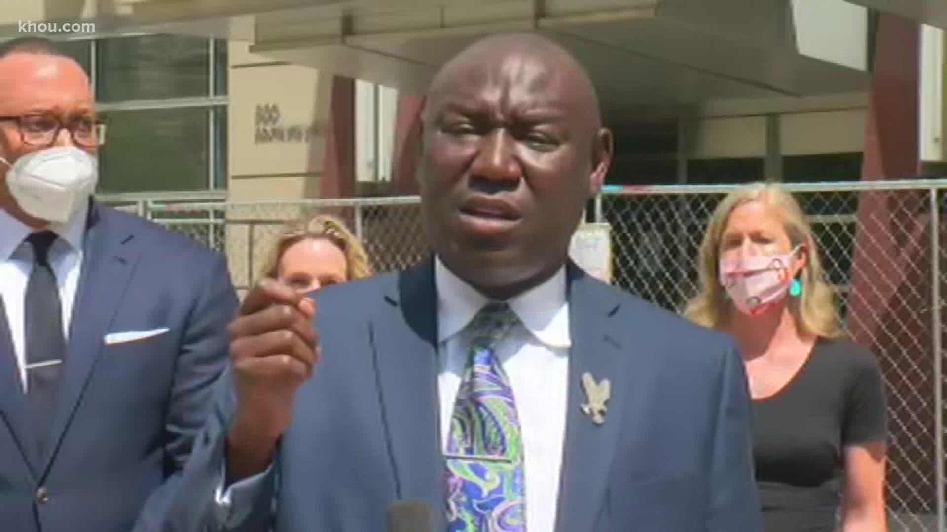 Ben Crump and co-counsel Antonio Romanucci made the announcement Wednesday on behalf of Floyd's family.