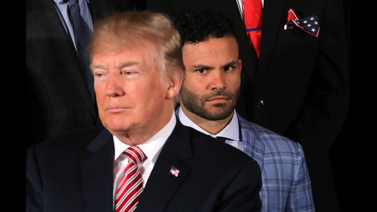 Astros' Altuve responds to viral image from White House visit