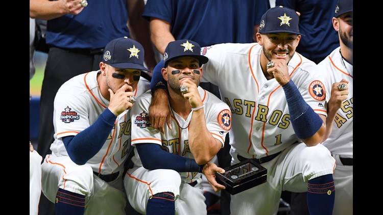Astros receive their well-deserved World Series rings in pregame ceremony
