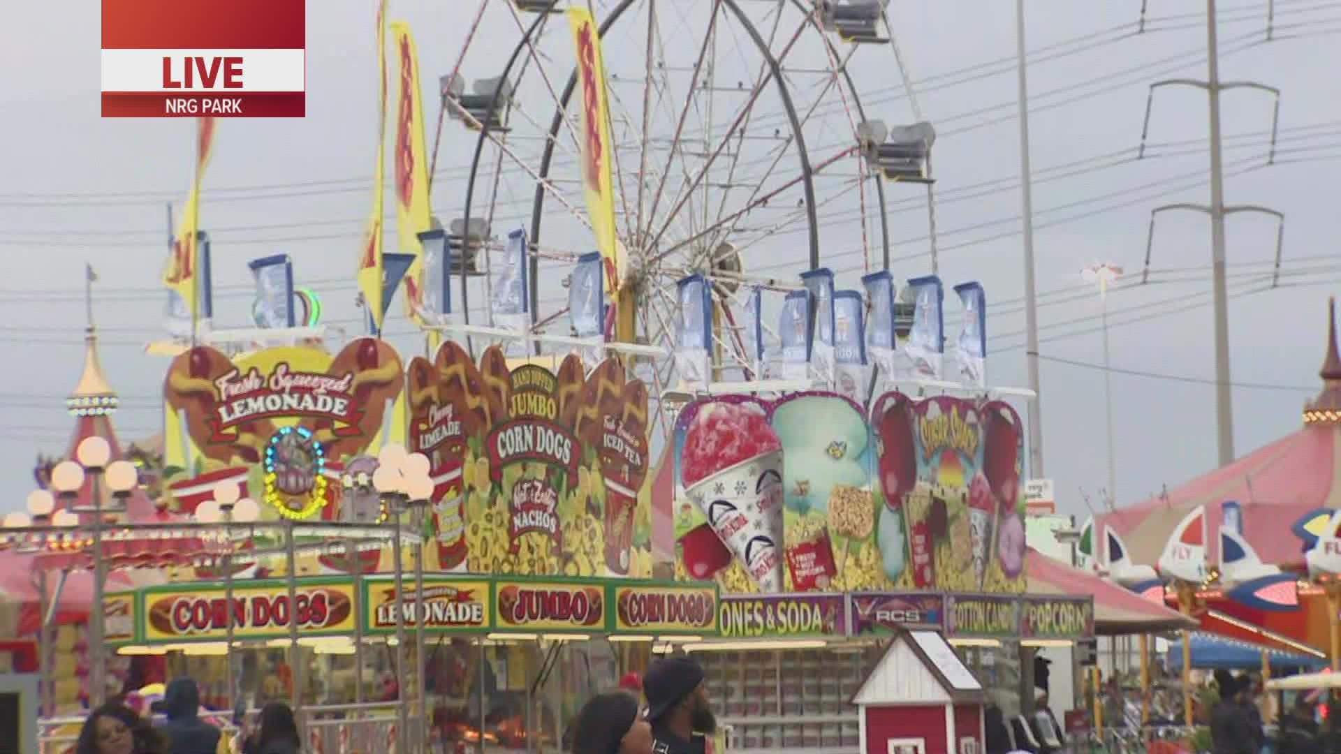A cold front moved through the Houston area Friday bringing with it chilly temps and strong winds. But that's not stopping people from enjoying the Houston rodeo.