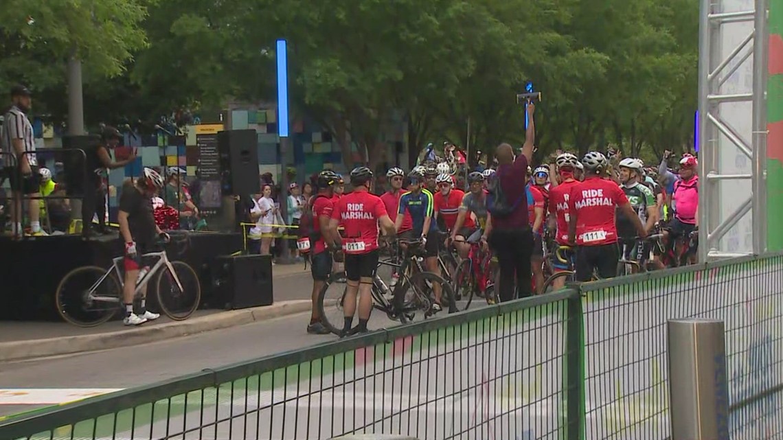 Bikers hit Houston's road for Tour de Houston 2024