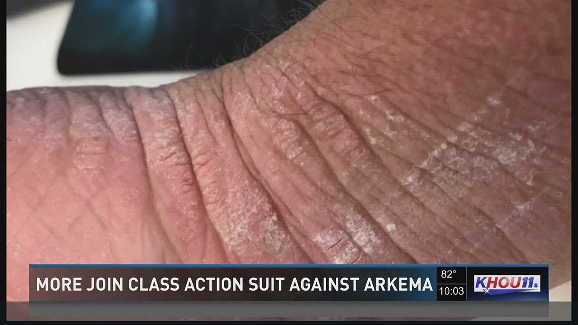 A Texas state trooper, Harris County sheriff?s deputy, and sergeant are among the more than a dozen Crosby residents who filed a class action lawsuit against Arkema on Tuesday in federal court in Houston.
