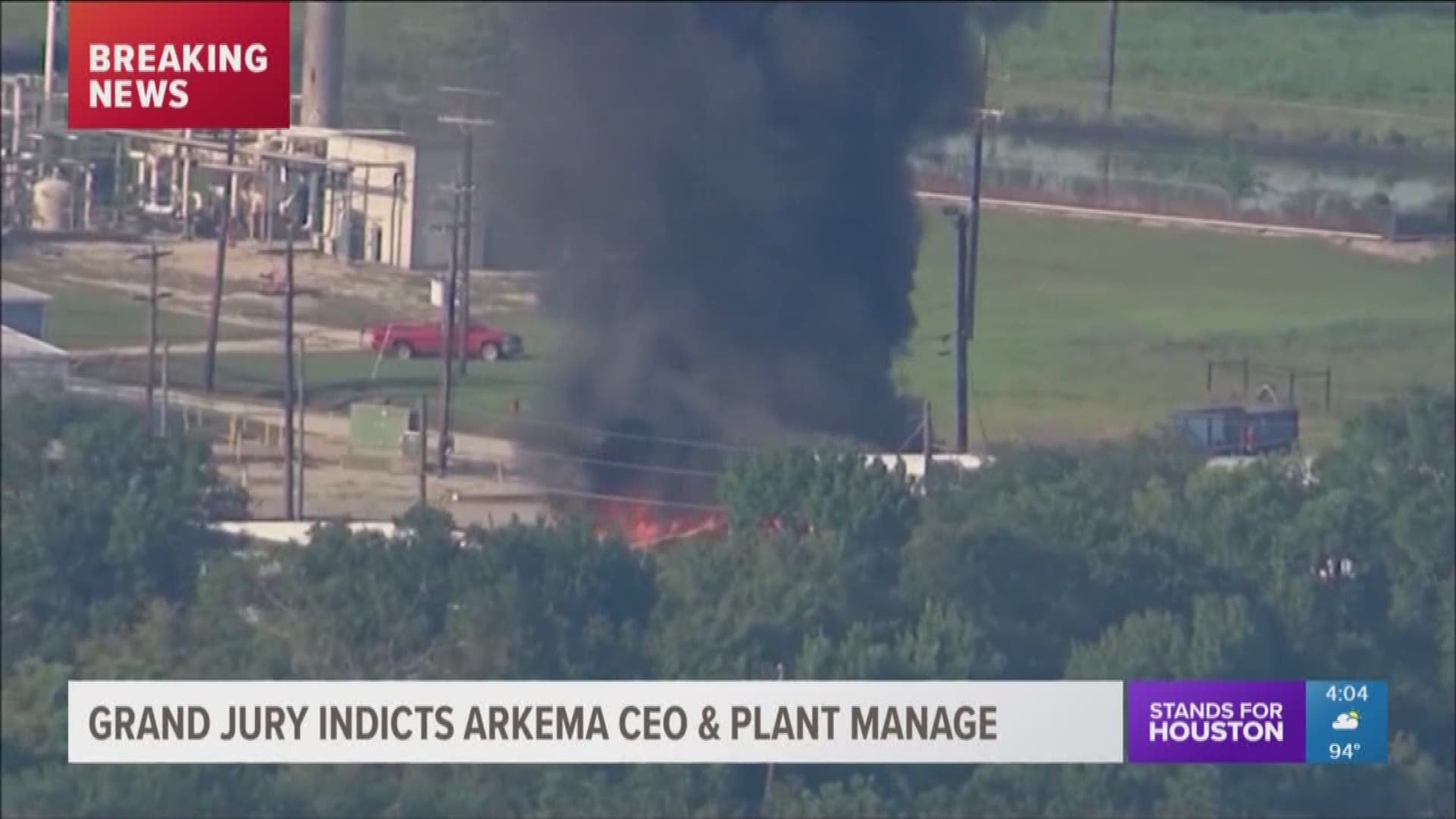 On Friday, a grand jury has indicted Arkema officials for the chemical explosions that occurred during Hurricane Harvey, according to District Attorney Kim Ogg's Office.