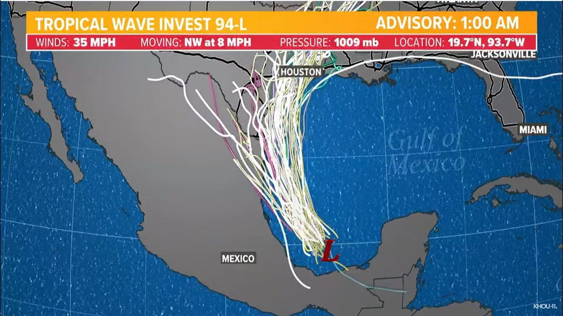 Invest 94L has high chances of development in Gulf of Mexico