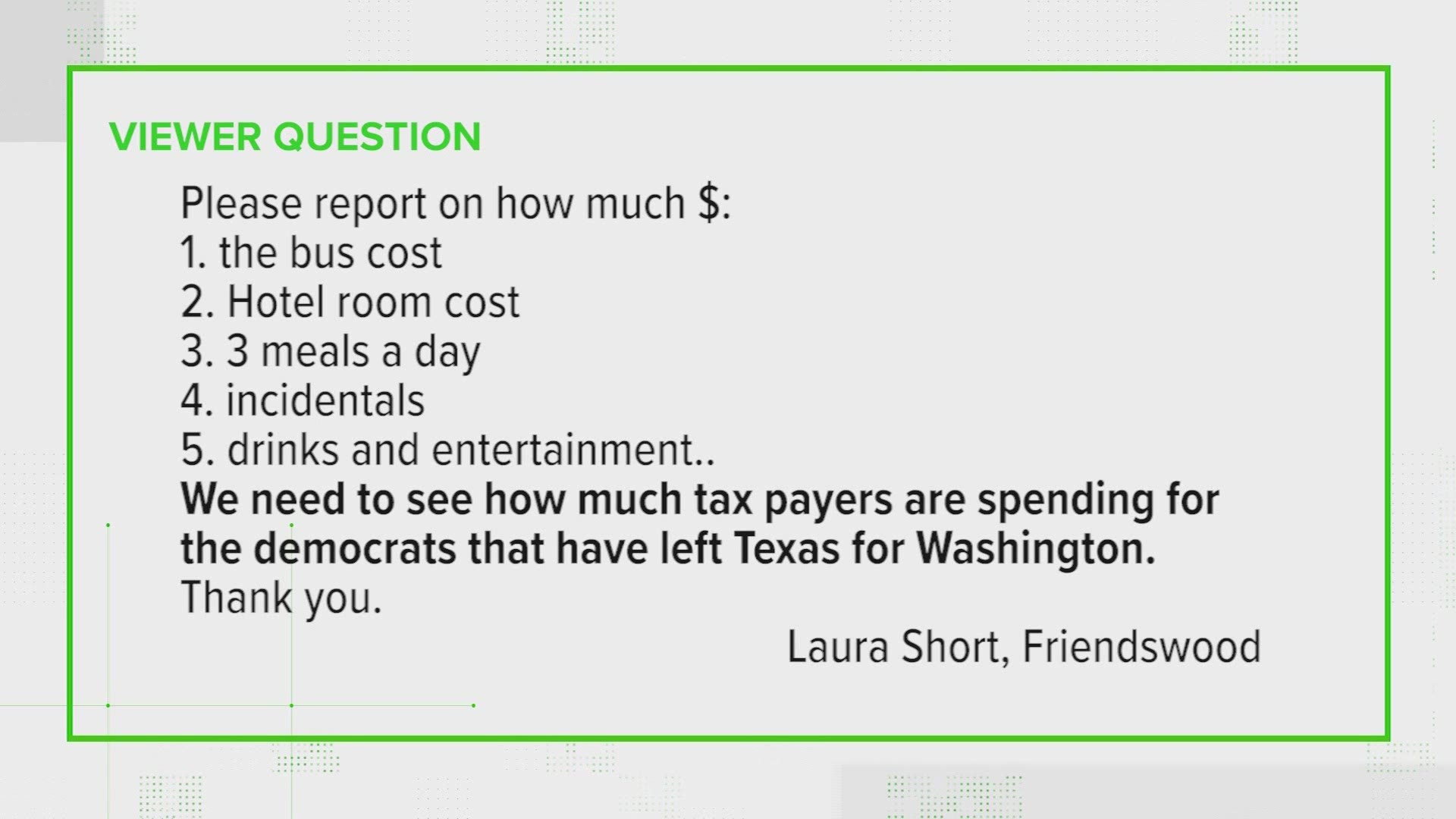 The House Democrat trip could turn out to be quite costly, so we wanted to VERIFY: who’s picking up the tab?