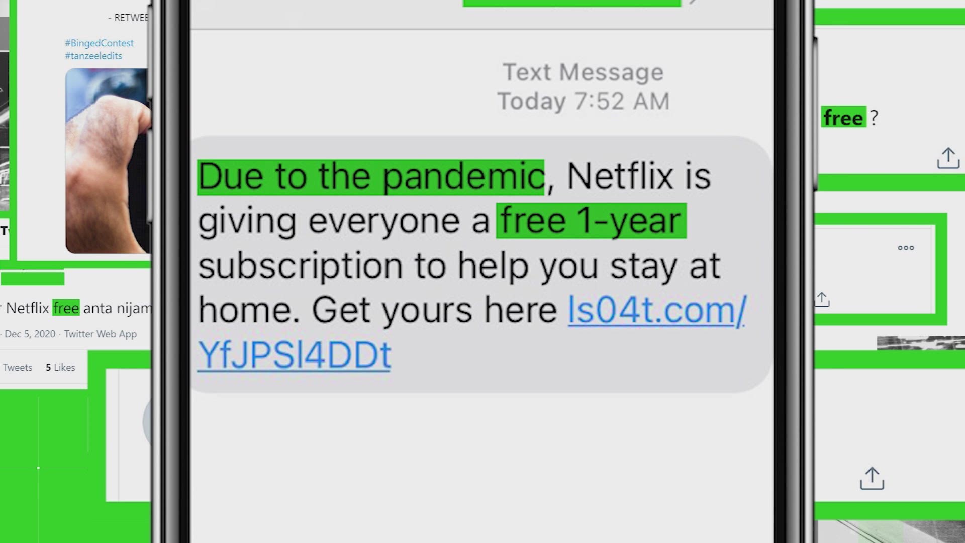 A year’s worth of free Netflix sounds like a good deal -- if it’s real. A few people contacted the VERIFY team after getting a text message with that offer.
