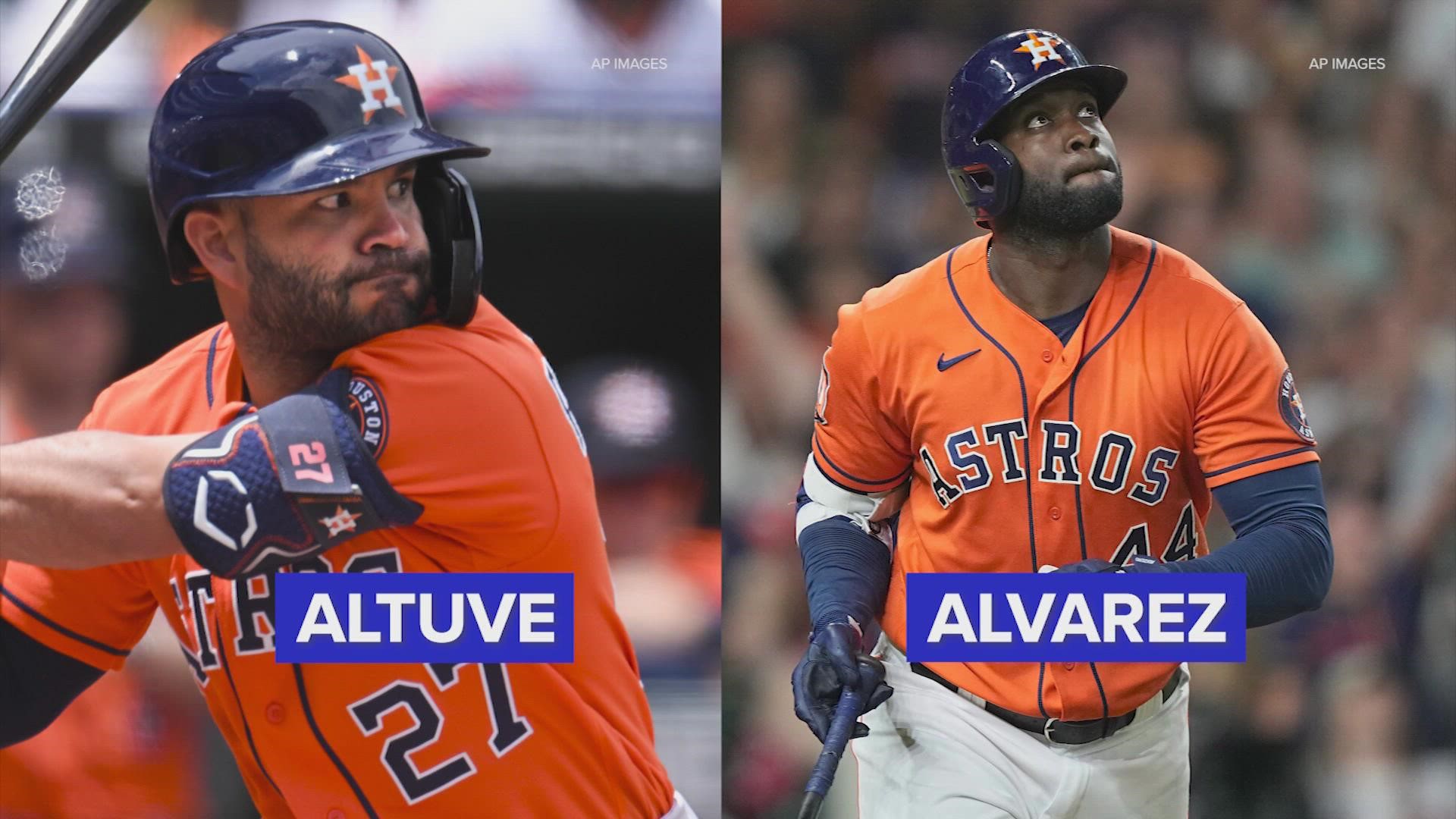 Astros Jose Altuve will be starting at second base in this year's MLB All-Star Game. Yordan Alvarez lost the starting spot to Angels Shohei Ohtani.