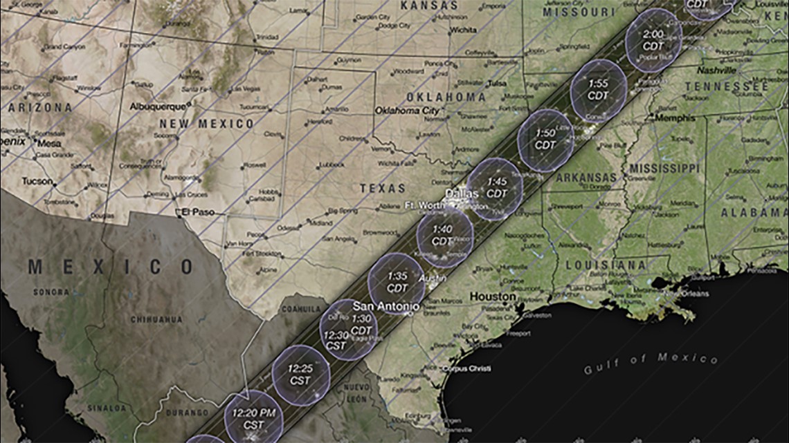 What is the best place to watch the 2024 solar eclipse in Texas? - Vimarsana News