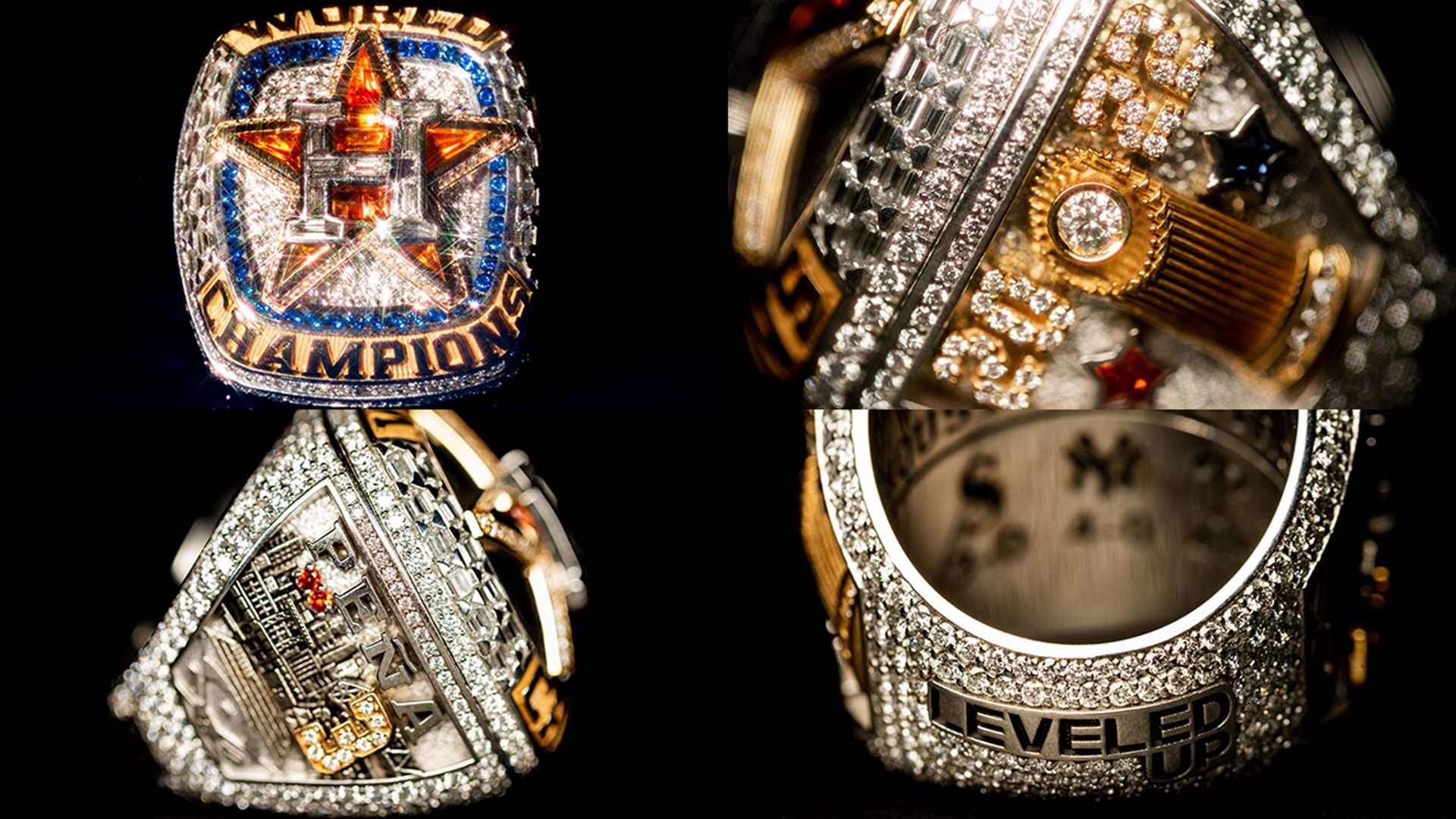 The team got their jewelry Friday night at Minute Maid Park
