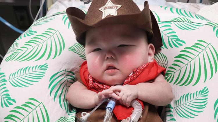Texas Children's Hospital NICU babies put on their best rodeo gear for their first rodeo