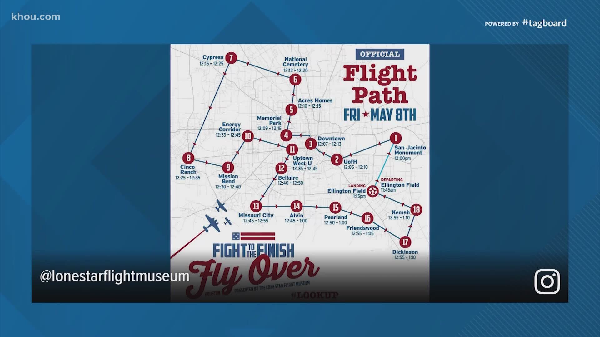 Rare and historic airplanes will take to the Houston skies Friday to honor those who served in World War II.